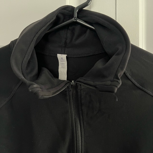 Lululemon Face The Frost 1/2 Zip Running Hoodie with textured arms sleeve & back - Picture 3 of 8